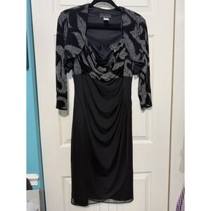 Alex Evenings Women's Black Dress Size 14